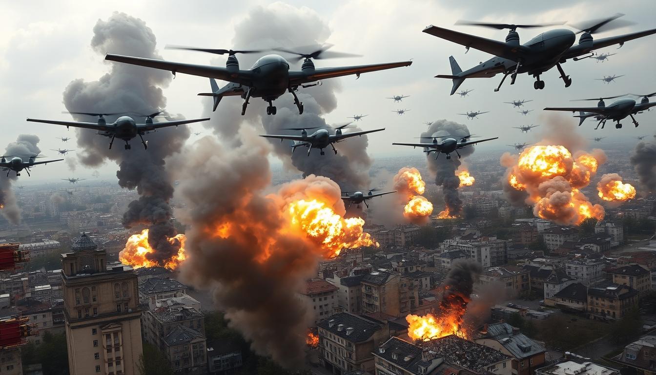 Kota Dnipro Diguyur Serangan Skala Besar Drone Rusia