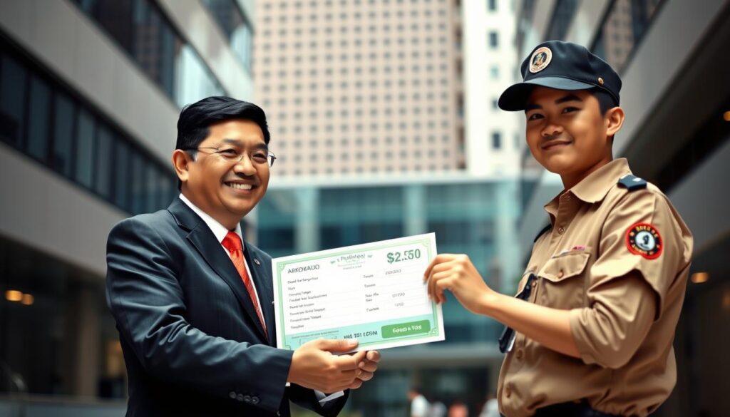 Prabowo Bonus Kurir