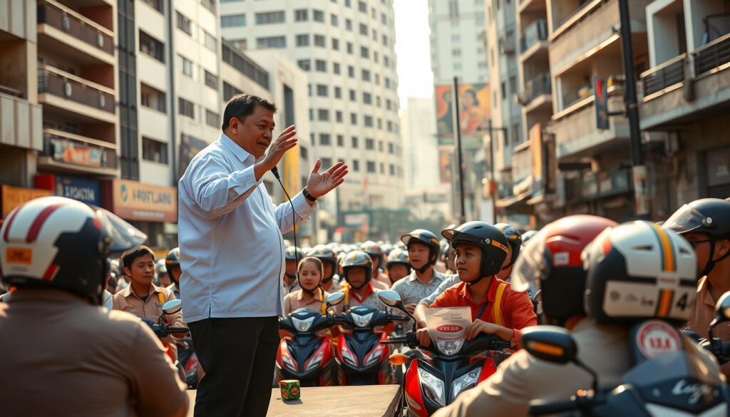 Prabowo Bonus untuk Kurir dan Ojek Online